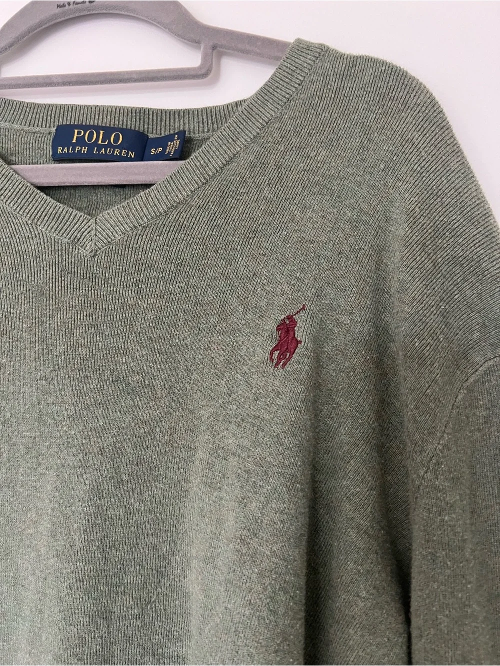 Polo V-neck Sweater - Picture 2 of 3
